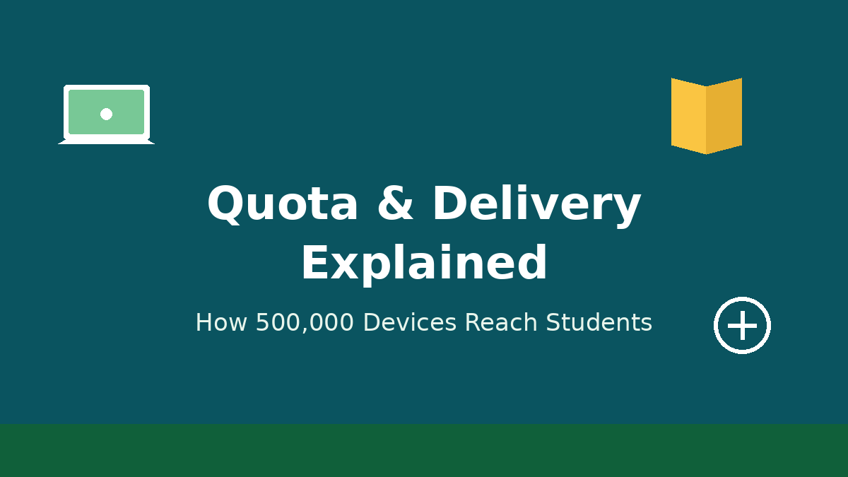 Chromebook Quota and Delivery: How 500,000 Devices Are Shared and Shipped